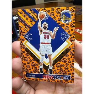 2024-25 Panini NBA Hoops Haunted Hoops Stephen Curry No. 283 Tribute Warriors